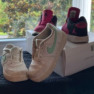 Toddler JORDANS + AIR FORCE 1’s!!! Size 9C! BUNDLE!